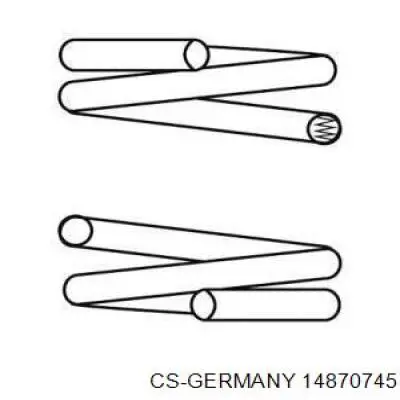 Mola dianteira CS Germany 14870745 preço, a partir de 37,01 USD