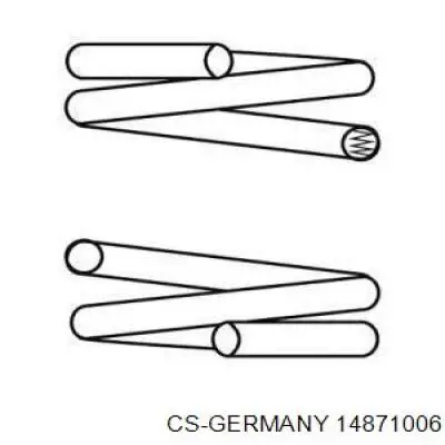 Mola dianteira CS Germany 14871006 preço, a partir de 65,20 USD