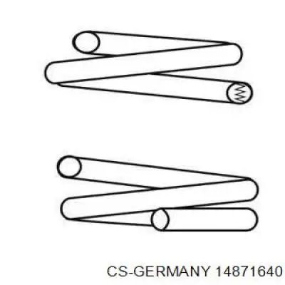 Mola dianteira CS Germany 14871640 preço, a partir de 34,22 USD