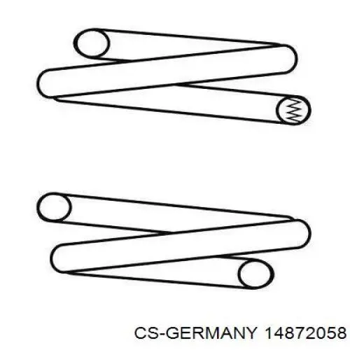 Mola traseira CS Germany 14872058 preço, a partir de 48,08 USD