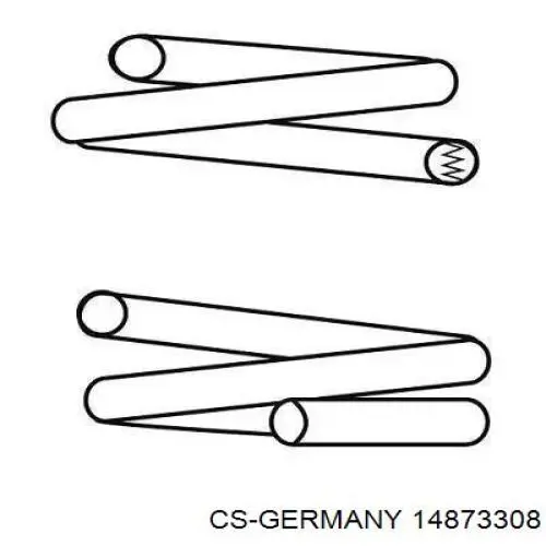 Mola dianteira CS Germany 14873308 preço, a partir de 53,72 USD