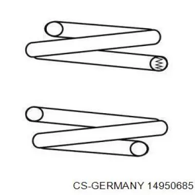 Mola dianteira CS Germany 14950685 preço, a partir de 46,96 USD