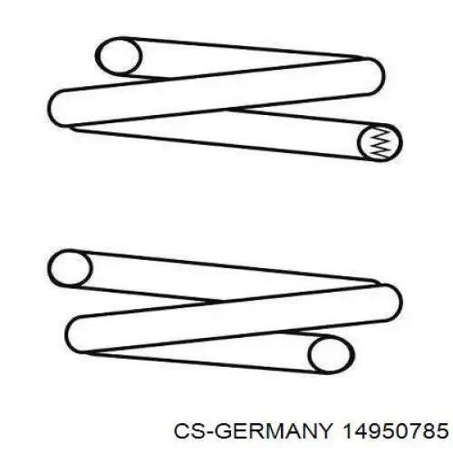 Mola dianteira CS Germany 14950785 preço, a partir de 34,38 USD