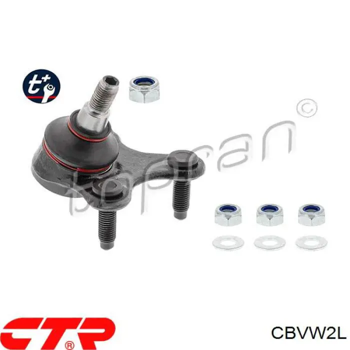 Suporte de esfera inferior esquerdo CTR CBVW2L