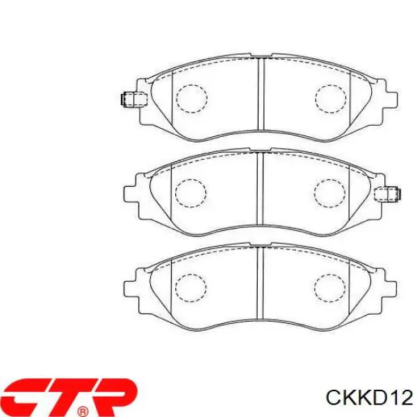 Compre CKKD12 CTR Sapatas do freio dianteiras de disco