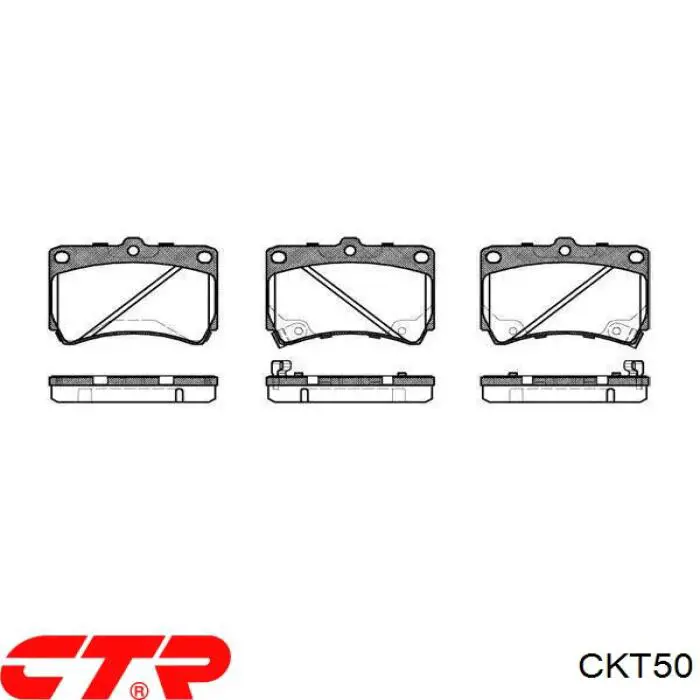 Sapatas do freio traseiras de disco CTR CKT50 preço, a partir de 24,20 USD