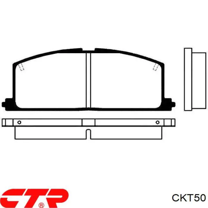 Sapatas do freio traseiras de disco CKT50 CTR