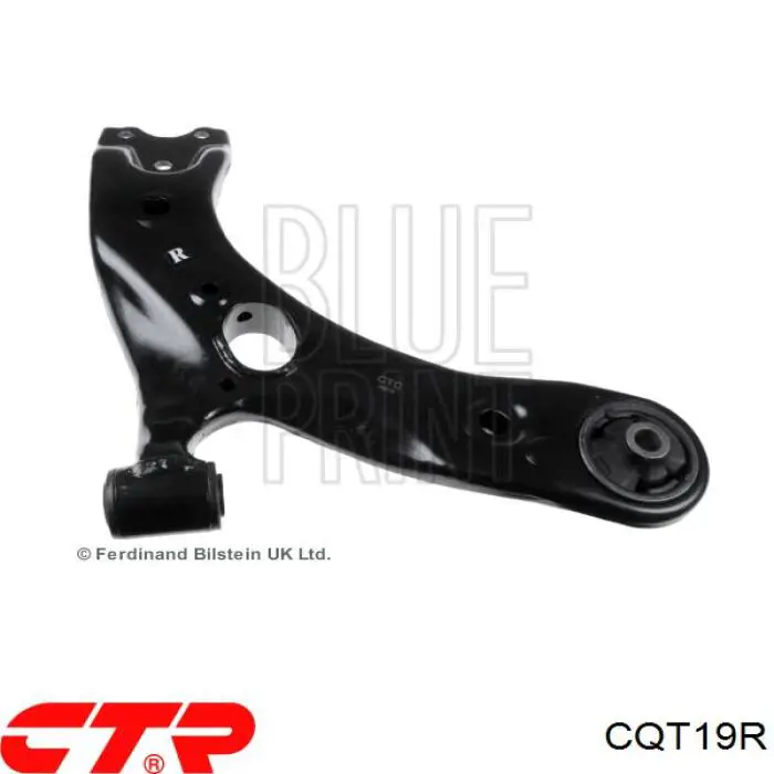 Braço oscilante inferior direito de suspensão dianteira CQT19R CTR