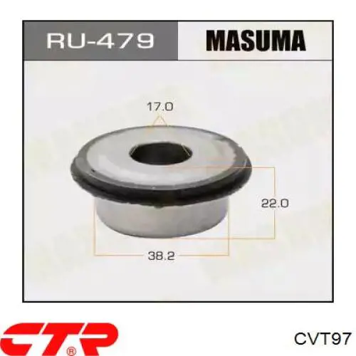 CVT97 CTR Bloco silencioso traseiro de braço oscilante traseiro longitudinal