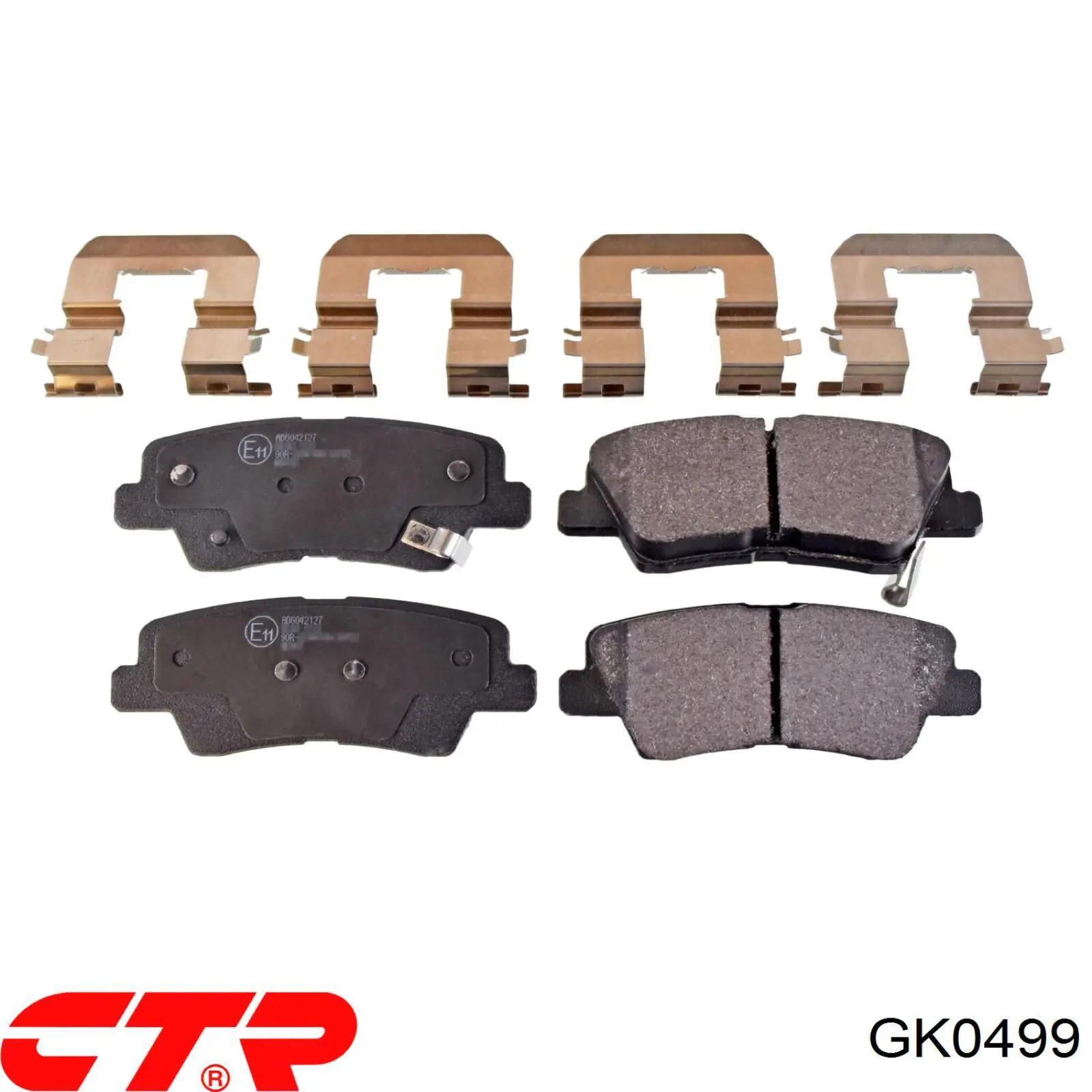 Sapatas do freio traseiras de disco GK0499 CTR