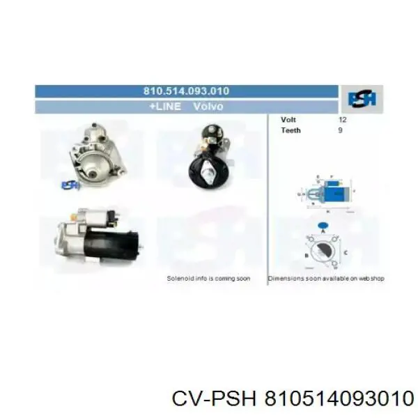 Motor de arranco Volvo 8111199 preço, a partir de 98,36 USD