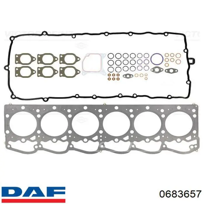 Kit superior de vedantes de motor DAF 0683657
