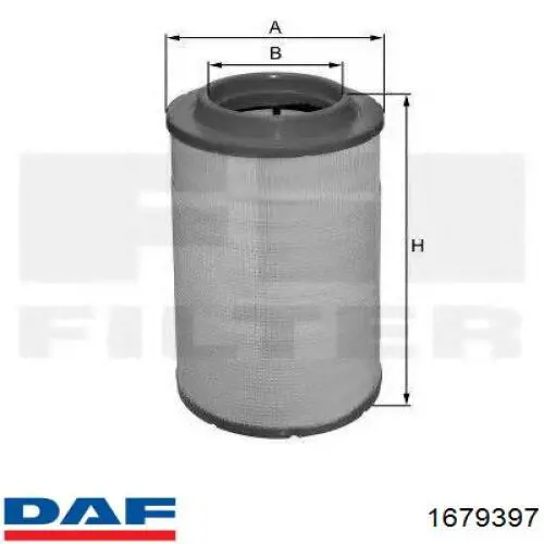 Compre 1679397 DAF Filtro de ar