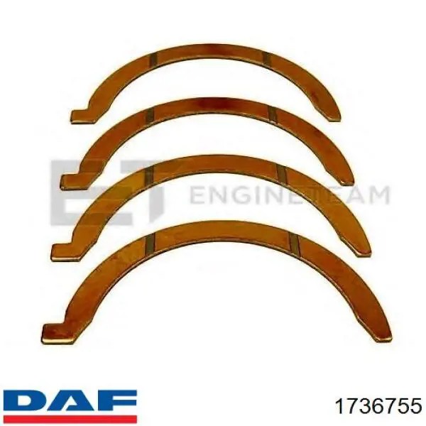 Semianel de suporte (de carreira) de cambota, STD, kit DAF 1736755 preço, a partir de 63,34 USD