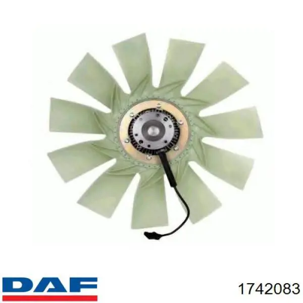 Acoplamento viscoso de ventilador de esfriamento 1742083 DAF