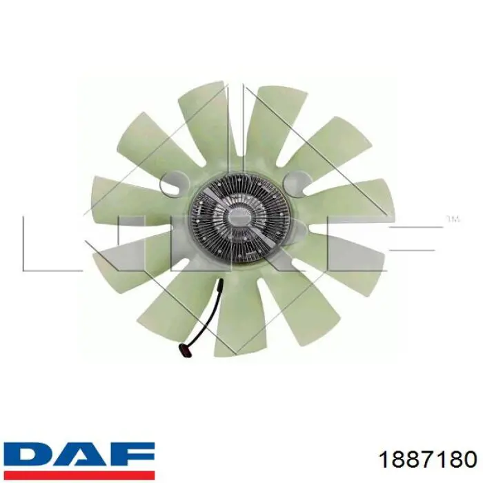 Acoplamento viscoso de ventilador de esfriamento 1887180 DAF