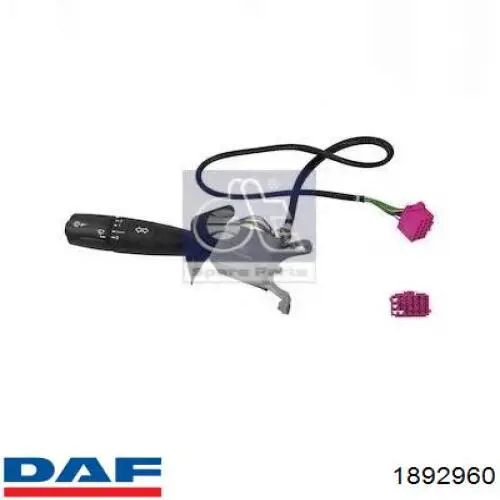 1892960 DAF Comutador esquerdo instalado na coluna da direção