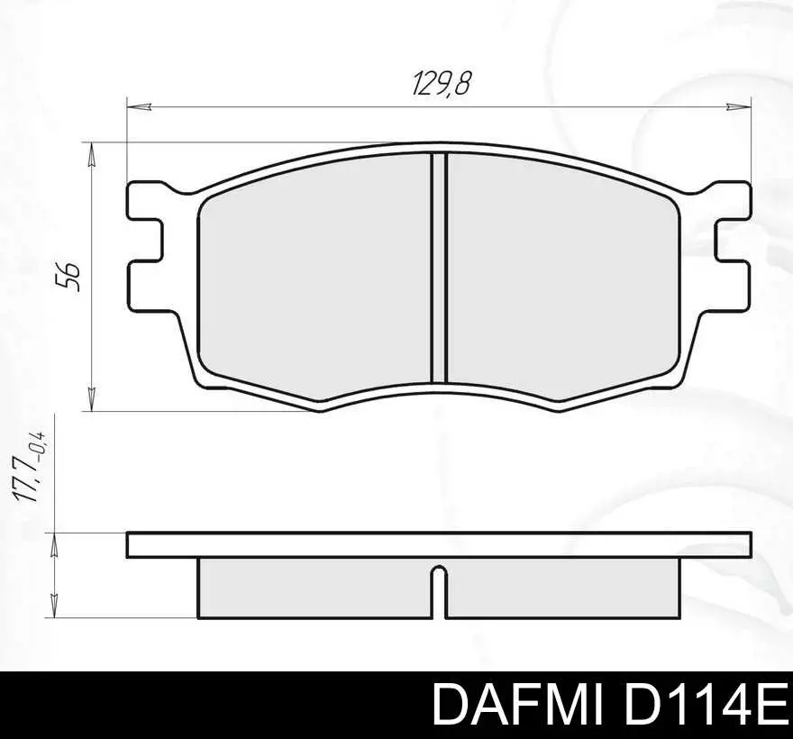 Sapatas do freio dianteiras de disco Dafmi D114E preço, a partir de 24,98 USD