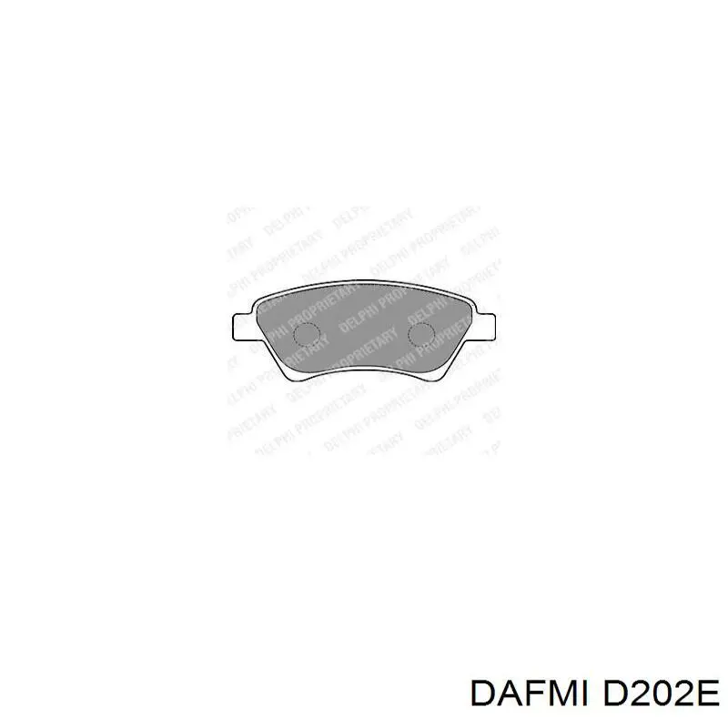 D202E Dafmi Sapatas do freio dianteiras de disco