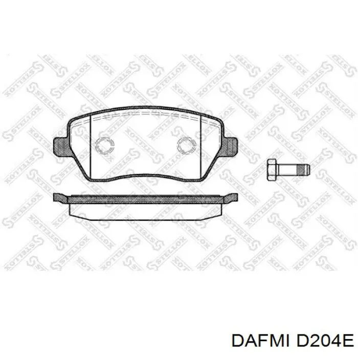Sapatas do freio dianteiras de disco Dafmi D204E preço, a partir de 21,99 USD