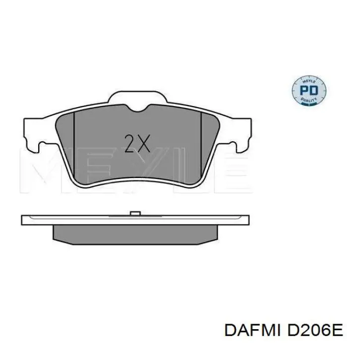 Sapatas do freio traseiras de disco Dafmi D206E preço, a partir de 23,61 USD