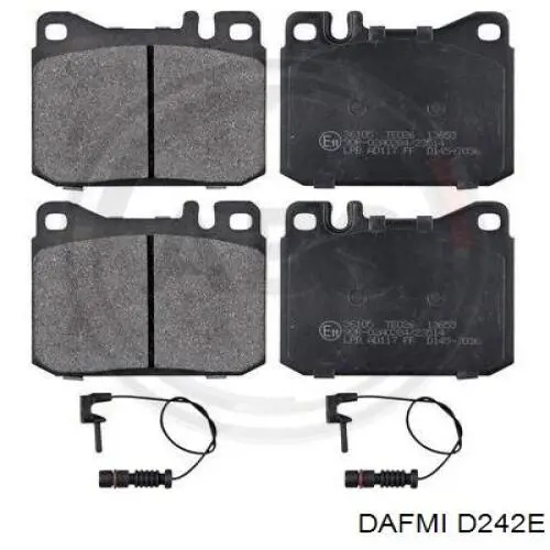 Sapatas do freio dianteiras de disco D242E Dafmi