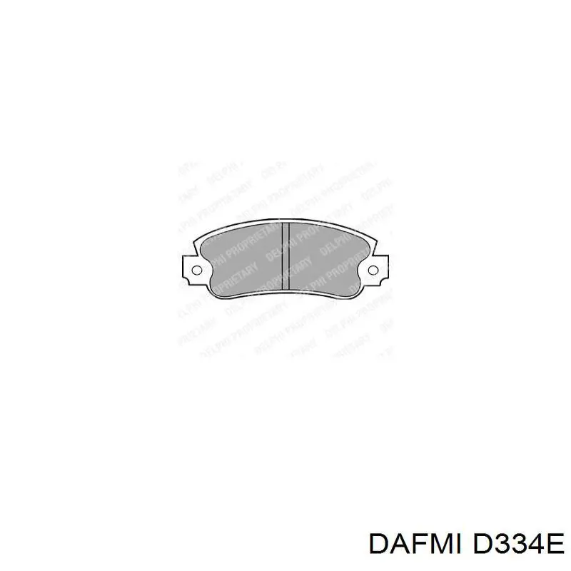 Sapatas do freio dianteiras de disco D334E Dafmi