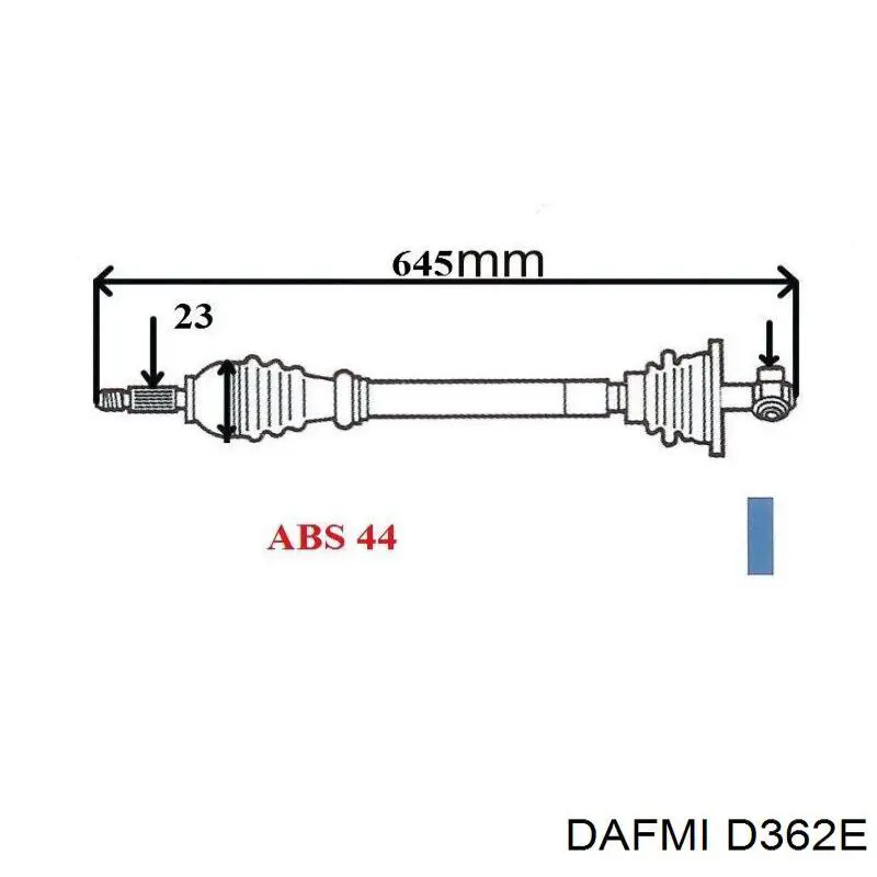 Compre D362E Dafmi Sapatas do freio traseiras de disco