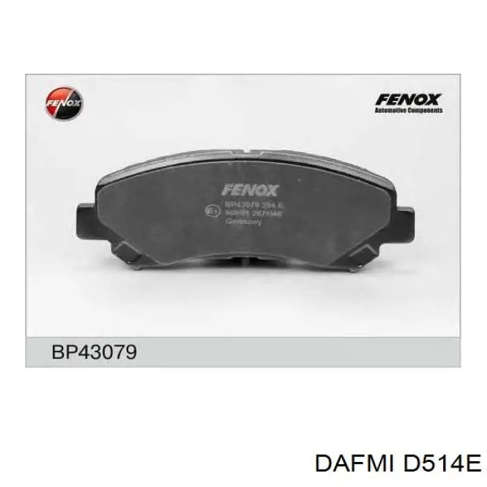 Compre D514E Dafmi Sapatas do freio dianteiras de disco