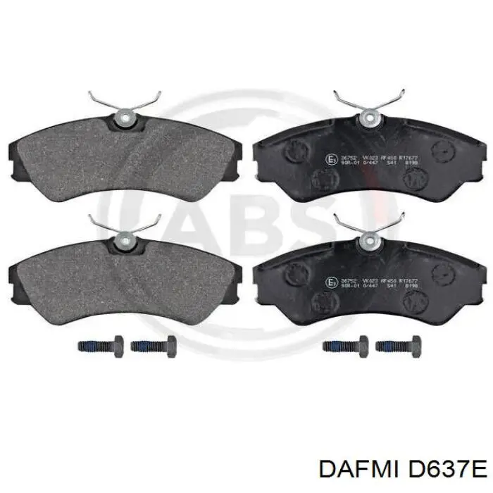 D637E Dafmi Sapatas do freio dianteiras de disco
