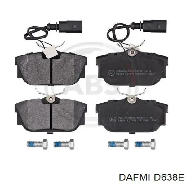 Compre D638E Dafmi Sapatas do freio traseiras de disco