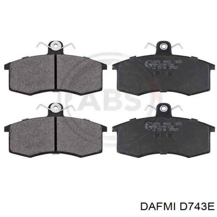 Compre D743E Dafmi Sapatas do freio dianteiras de disco