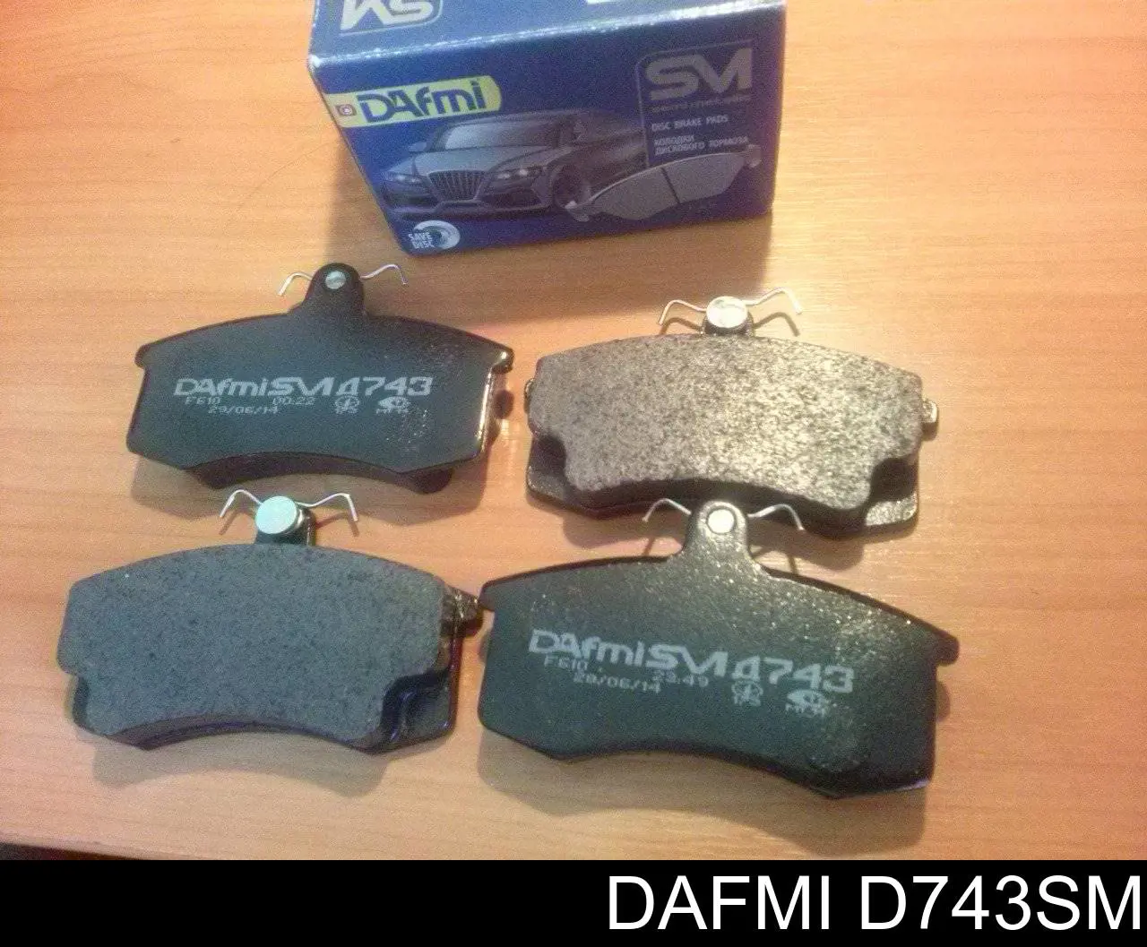 D743SM Dafmi Sapatas do freio dianteiras de disco