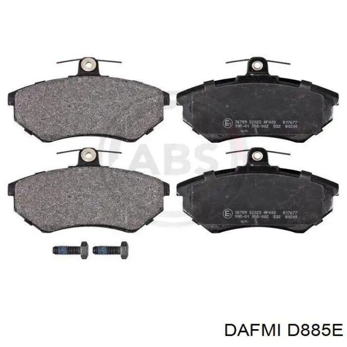 D885E Dafmi Sapatas do freio dianteiras de disco