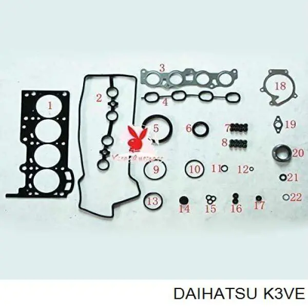 K3VE Daihatsu Motor montado
