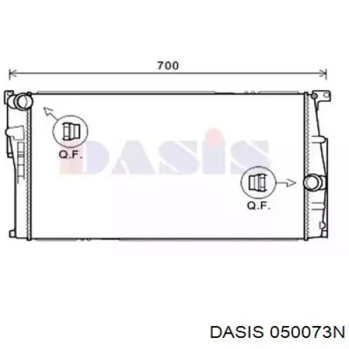 Radiador de esfriamento de motor Dasis 050073N preço, a partir de 100,45 USD