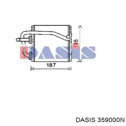 Radiador de forno (de aquecedor) Subaru Impreza I GF