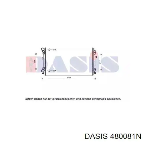 Compre 480081N Dasis Radiador de esfriamento de motor