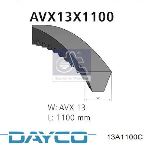 Correia dos conjuntos de transmissão Dayco 13A1100C preço, a partir de 10,66 USD