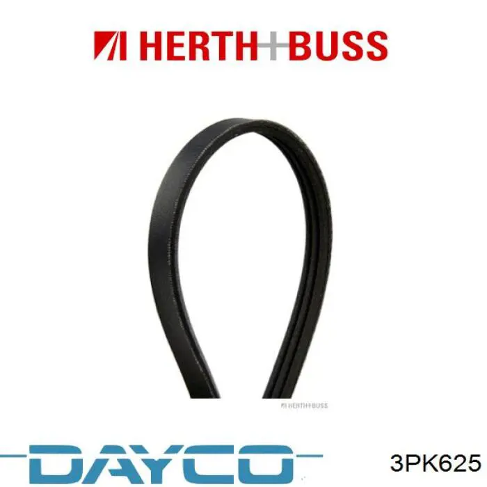 Correia dos conjuntos de transmissão 3PK625 Dayco