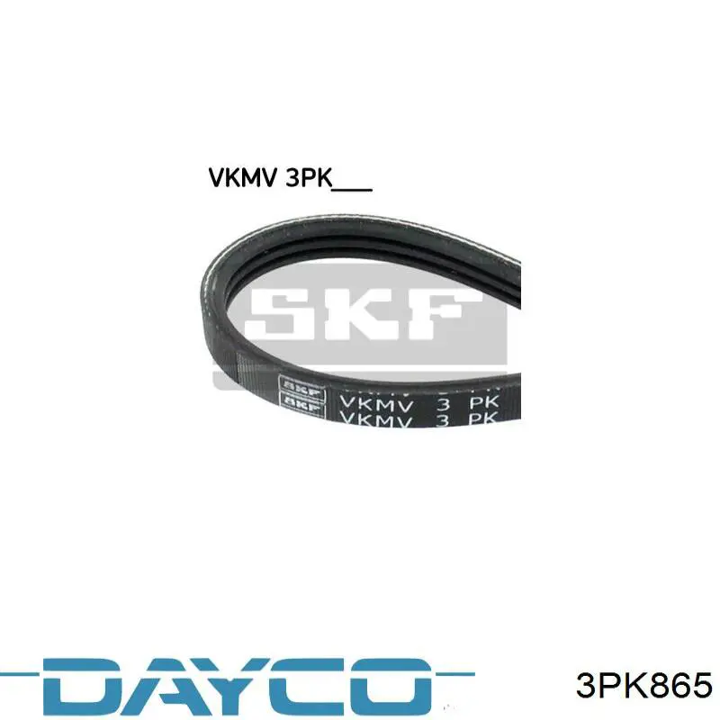 3PK865 Dayco Correia dos conjuntos de transmissão