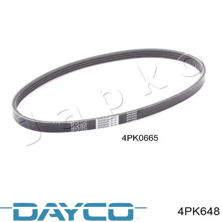 4PK648 Dayco Correia dos conjuntos de transmissão