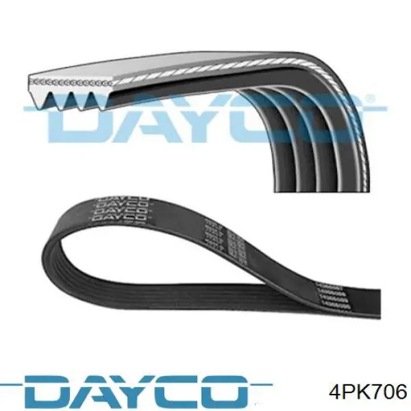 4PK706 Dayco Correia dos conjuntos de transmissão