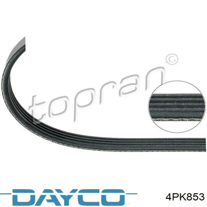 Correia dos conjuntos de transmissão Dayco 4PK853 preço, a partir de 13,19 USD