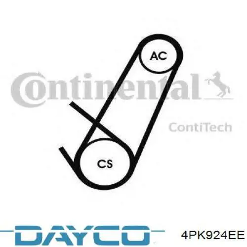 4PK924EE Dayco Correia dos conjuntos de transmissão