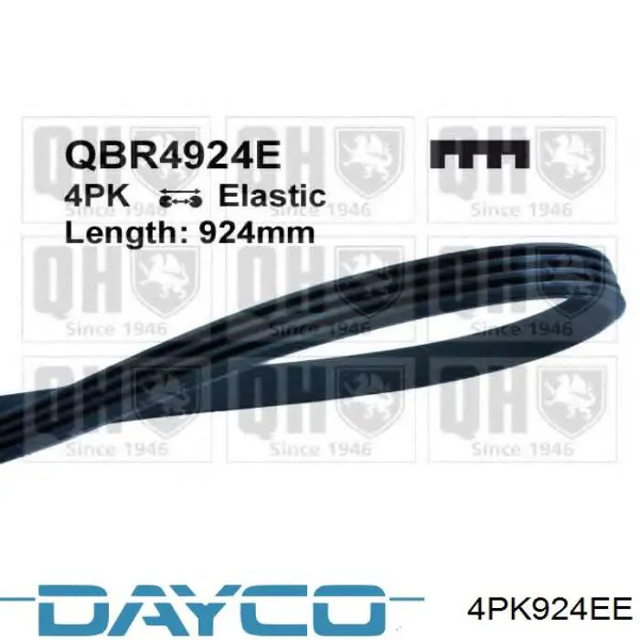 Correia dos conjuntos de transmissão Dayco 4PK924EE preço, a partir de 12,25 USD