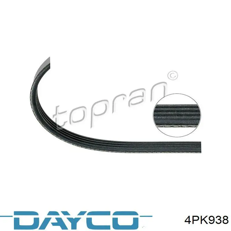 Correia dos conjuntos de transmissão Dayco 4PK938 preço, a partir de 8,76 USD