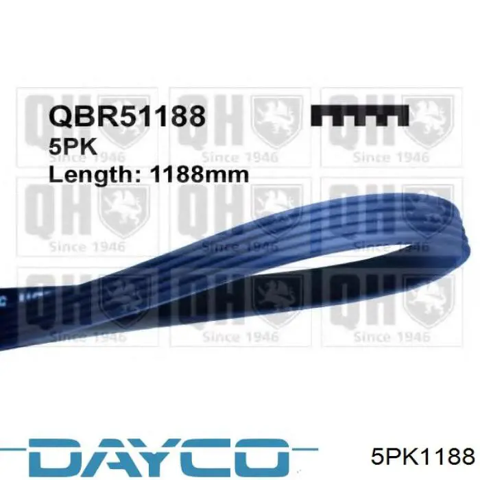 Correia dos conjuntos de transmissão Dayco 5PK1188 preço, a partir de 16,33 USD