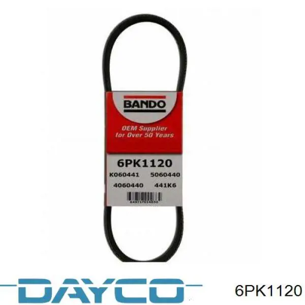 6PK1120 Dayco Correia dos conjuntos de transmissão