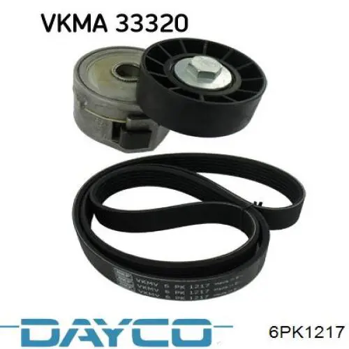 Correia dos conjuntos de transmissão Dayco 6PK1217 preço, a partir de 14,83 USD